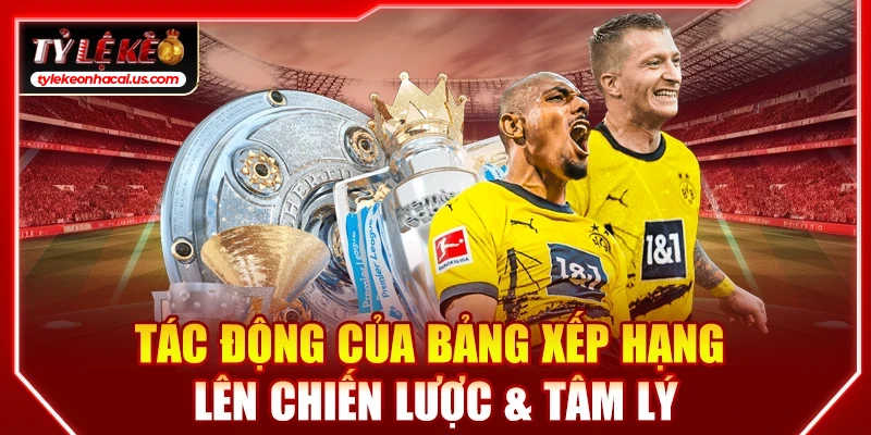 Bảng Xếp Hạng Bóng Đá, BXH Cập Nhật Chi Tiết 24/7 38 Tác động của bảng xếp hạng lên chiến lược & tâm lý